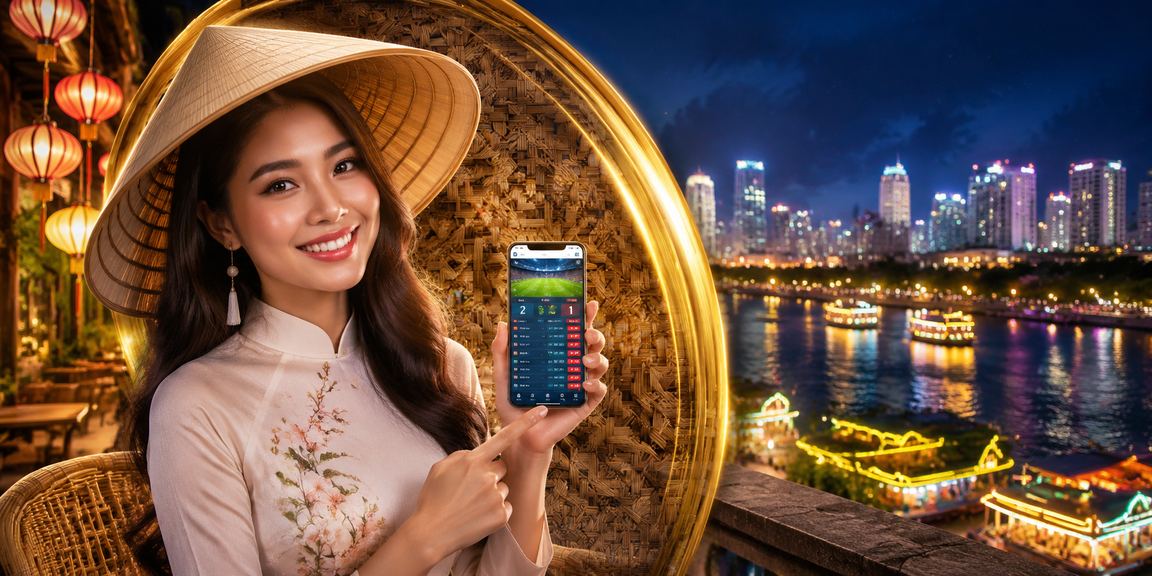 Người dùng vùng Mekong trải nghiệm casino di động với nón lá
